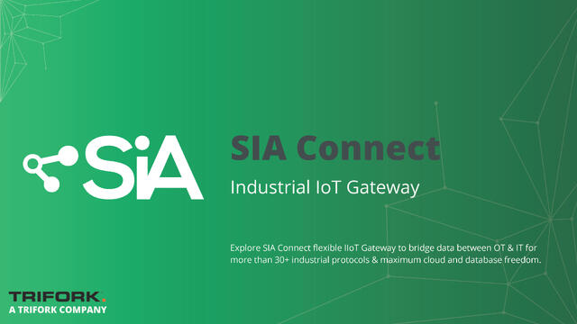 SIA Connect har spesialisert seg på industriell datainnsamling gjort på en enkel, sikker og rask måte. De tilbyr fleksible gatewayløsninger som gir sikker tilgang til utstyr, skyplattformer og databaser, og jobber med å forenkle hvordan enheter, systemer og skyer kommuniserer med hverandre.

